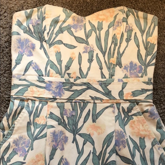 Adorable Patterned FC Jeans Strapless Dress US 4 - Picture 2 of 7